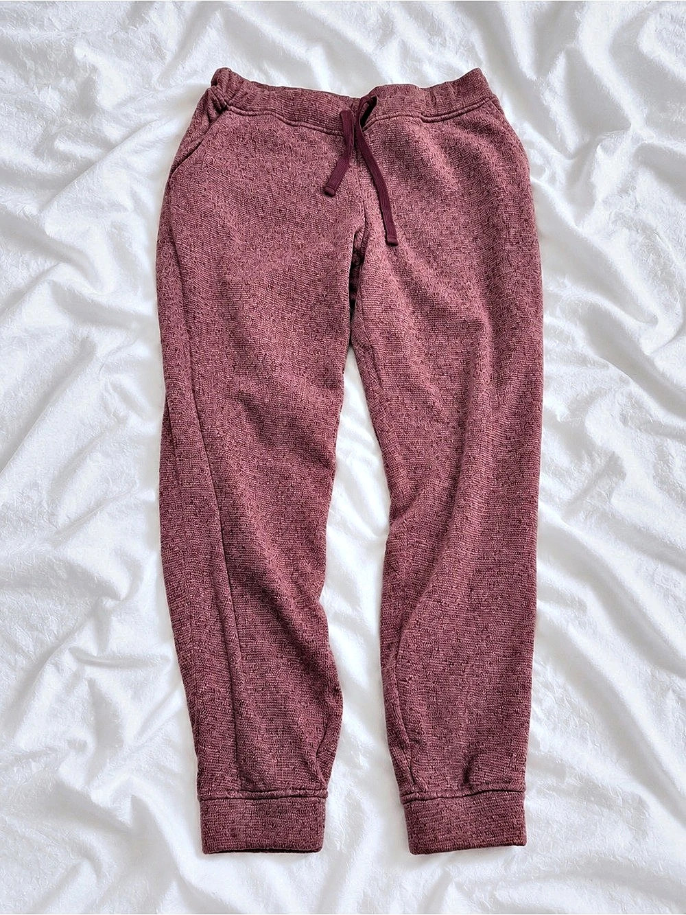 L.L.Bean Lightweight Sweater Fleece Pants Pink Medium
